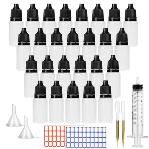 DONQL 26 Stück Augentropfenflasche 10ml Flaschen