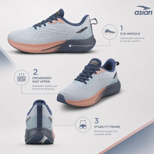 Image of ASIAN Powerplay Carbon-39 Men's Running Shoes | Breathable Knit, High-Rebound Midsole with Carbon Plate for Daily Runs & Active Use