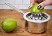 RSVP International Endurance® (JUC-PYX) Manual Hand Citrus Juicer Squeezer, Stainless Steel, 4.75 Inch Dia. | Use w/ Pyrex Cups, Bowls | For Oranges, Grapefruits, Lemons | Dishwasher Safe,Silver