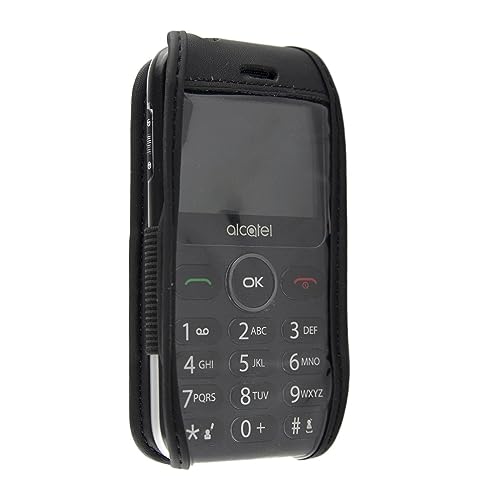 caseroxx Leather-Case with belt clip compatible with Alcatel 2019G / 2020X made from genuine leather - Image 2