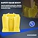 24PCS Yellow Safety Base Boot - Guardrail Base with Toeboard Slots - Reusable Fall Protection Accessories for Residential & Commercial Construction
