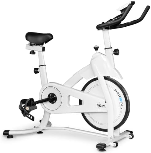 BARWING Spin Bike, 8 kg, Wheels, Stepless Friction Loading, Load Capacity, 288.7 lbs (130 kg), Silent, Durable, Training, Bicycle, Aero, Bike Bikes, Stepper Fitness, Abdominal Machine, Home Gym