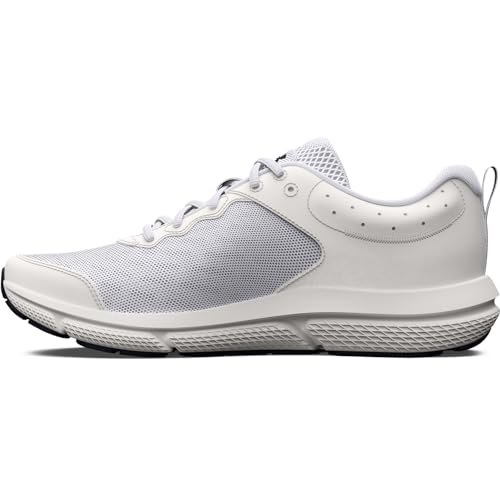 Under Armour Women's Charged Assert 10 Running Shoe, (104) White/White/Black, 8