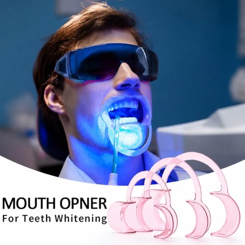 Image of Dental Cheek Retractor C Shape Mouth Opener Size S,M,L, Pack of 3 (Pink, 3PCS-S /M /L)