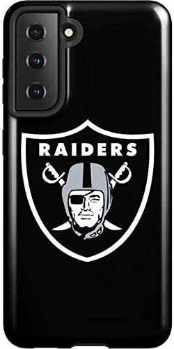 Skinit Pro Phone Case Compatible with Galaxy S21 5G - Officially Licensed NFL Las Vegas Raiders Large Logo Design