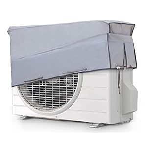 Smart-T-Haus Funda Protectora para Aire Acondicionado Exterior Impermeable Doble Tejido y Protección Uv, Gris, 90 x 55 x 30 cms, 7042005