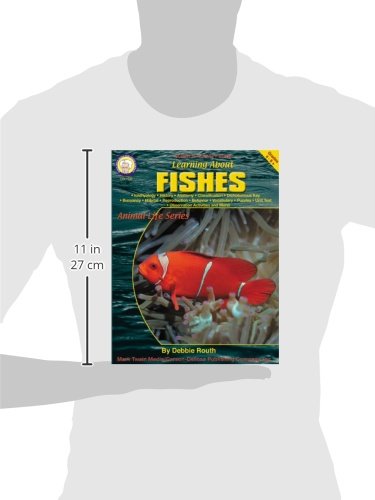 Mark Twain Learning about Fishes Science Workbook, Fish Book for Grades 4 and Up, History, Anatomy, Classification, Habitat, and More Facts, Classroom or Homeschool Curriculum, Animal Life Series - Image 2