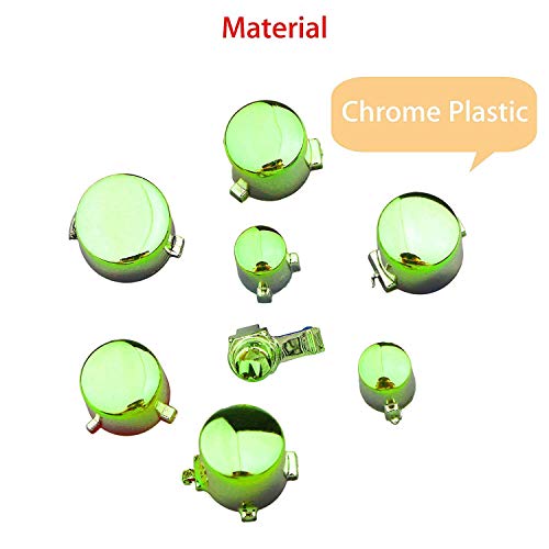 Image of Replacement Parts Repair Full Set ABXY Dpad Triggers Buttons Kits Controller Mod L1 R1 L2 R2 for XboxOne Elite (Green)
