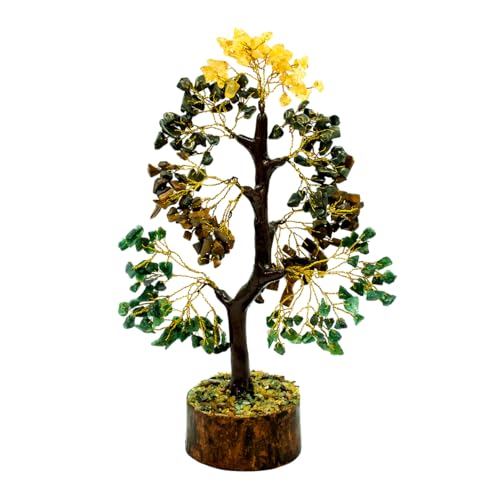 Image of Crystal Money Magnet Tree (300 Beads) | Gemstone Crystal Tree for Meditation, Money, Health, Good Luck | Feng Shui Office Home Decor Gift for Study Table