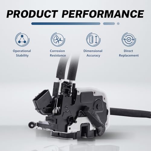 Image of KELOKE Door Lock Latch Actuator, for Nissan, Rear Right | Altima 2007 2008 2009 2010 2011 2012 L4 2.5L /V6 3.5L, Passenger Side, Replaces# 82500-JA00A 82500-ZX60A