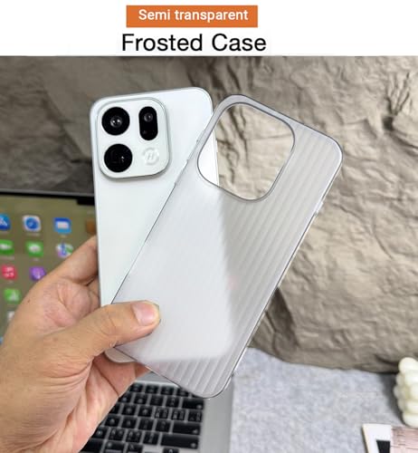 Image of Kapa Wave Frosted Grip Back Cover for Oppo Find X9 | Ultra Slim [with Metal Buttons] Matte Finish Back Case (White)