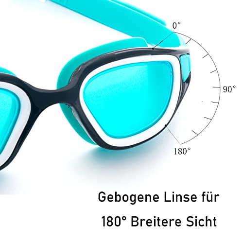 HUSHIBIN Occhialini da nuoto per adulti per uomo e...