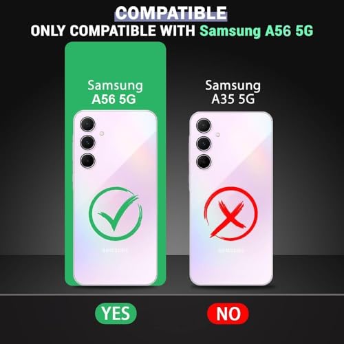 Image of ShieldTech Crystal Clear Back Case Cover Compatible with Samsung Galaxy A56 5G | Hard PC & TPU | Wireless Charging Compatible Case Cover for Samsung Galaxy A56 5G / Galaxy A56 5G | Transparent