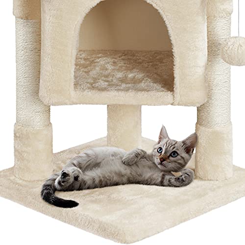 Árbol Rascador para Gatos Beige 23.5 Pulgadas miniatura 5