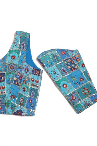 Image of Soch Womens Georgette Floral Print Padded Blouse with Zari