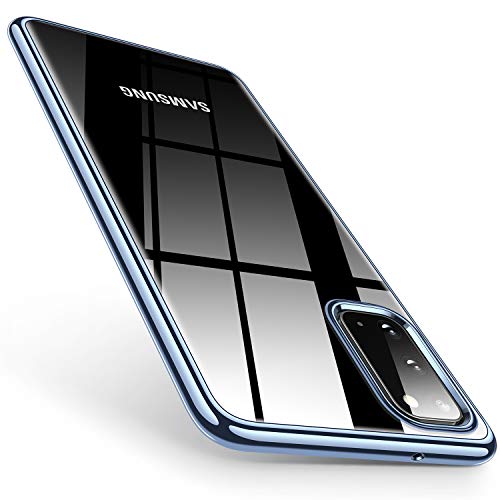 TORRAS Crystal Clear Designed for Samsung Galaxy S20 Case/Galaxy S20 5G Case 6.2 Inch, Ultra-Thin Slim Fit Soft Silicone TPU Cover Case Compatible with Samsung Galaxy S20 5G (2020), Ice Mirage Blue