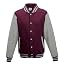 Burgundy/Heather Grey