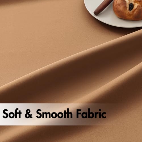 Image of ANRODUO Brown Back Tab Blackout Curtains 96 Inch Long 2 Panels