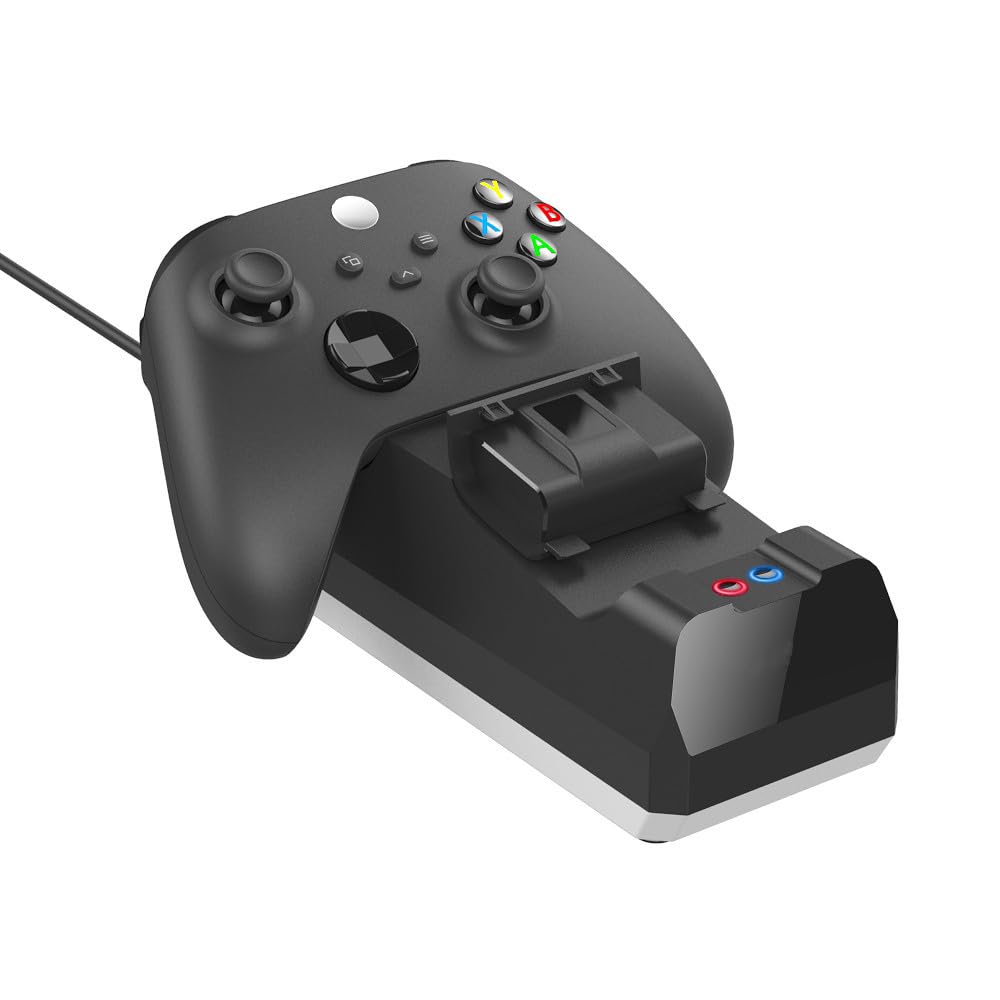 Convient pour les chargeurs de manette Microsoft Xbox Series S/X Game avec indicateur de charge externe et batteries haute performance, DZ-74