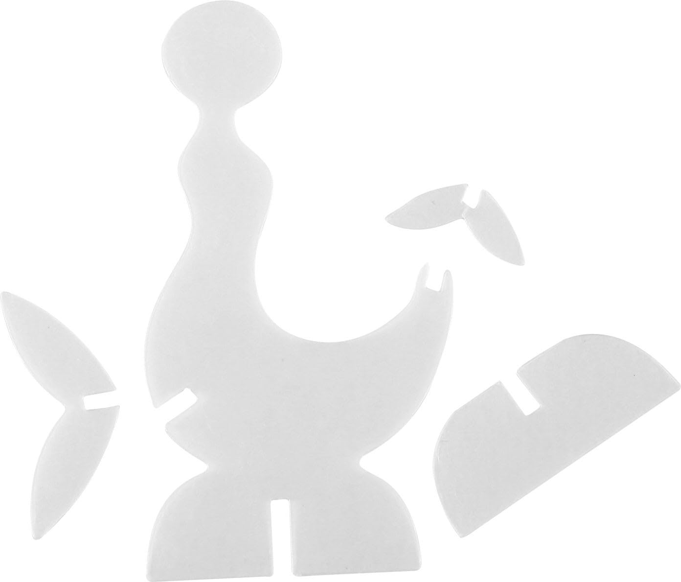 Graine Créative Kit Plastica Dinga Circo 3D - 2 Fogli Pretagliati Con Modelli Per Creare Gioielli E Portachiavi (408x200 Mm)