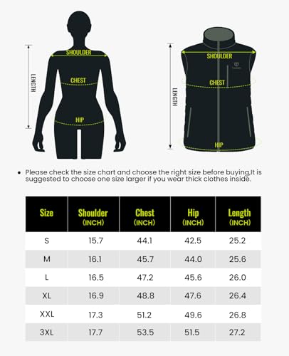 Tidewe VTC002-NGM-TE Women’S Heated Vest With Battery Pack thumb #5