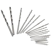 Präzisions-Mikro-Spiralbohrer für Schmuck, Uhren, Leiterplattenhandwerk – 25-teiliges Mini-HSS-Set mit Geradem Schaft – Langlebig und Scharf – für Heimwerkerarbeiten, Reparatur