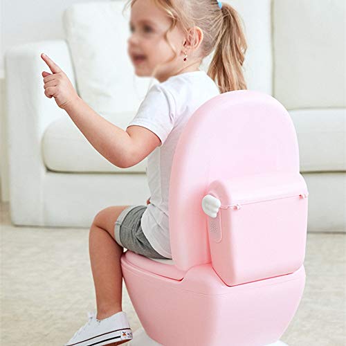 Coussin PU toilette enfant avec design de simulation et module sonore ludique - 4