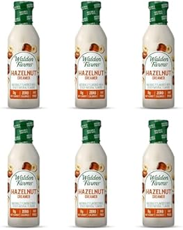 Walden Farms Calorie-Free Hazelnut Coffee Creamer, 12 Ounce (Pack of 6)