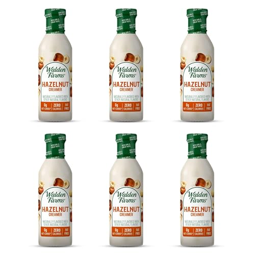 Walden Farms Calorie-Free Hazelnut Coffee Creamer, 12 Ounce (Pack of 6)