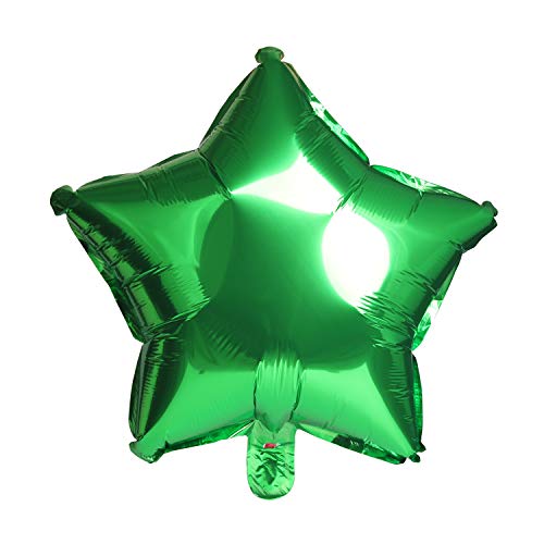 Image of 10PCS 18 inch Star Balloons Foil Balloons Foil Membrane Balloons Party & Wedding Decoration, Green