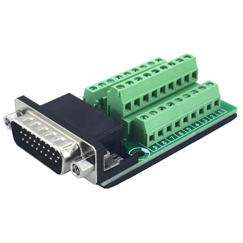 Adaptador DB26 macho para montaje PCB con mat aislante miniatura 1