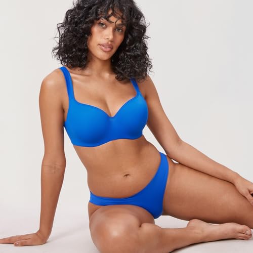 Image of DELIMIRA Women's Balconette Bra Full Coverage Plus Size Tshirt Underwire Back Smoothing Seamless Bras