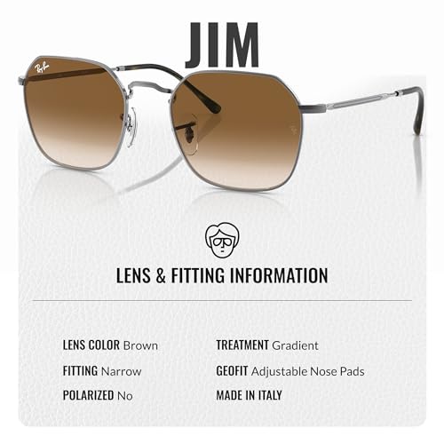 Ray-Ban RB3694 JIM Square-Round Shaped Sunglasses for Men & Women with Official RAYBAN Eyewear Kit4