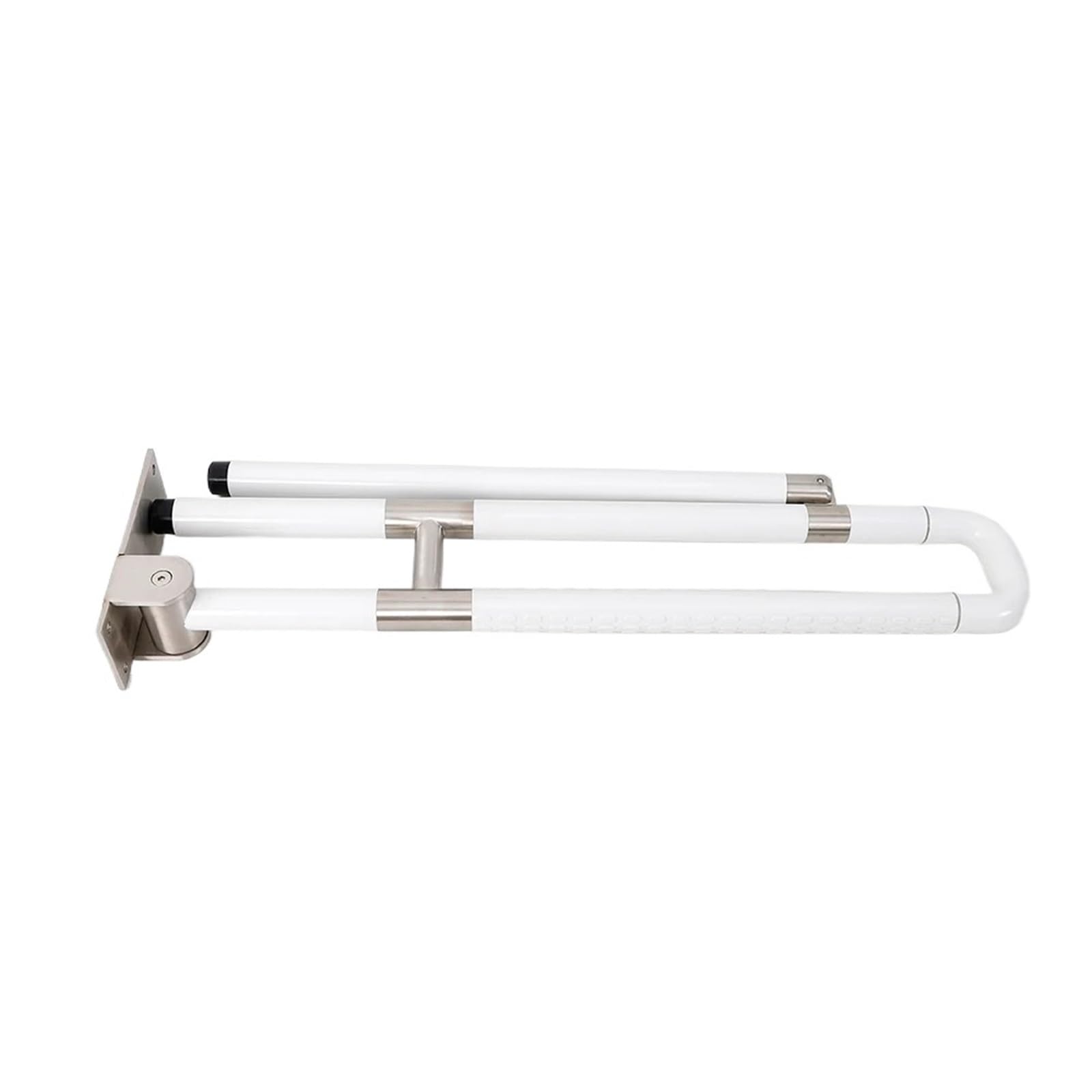 WDSOPK Bathroom ?Handles ? Bathroom Handrail With Bottom Bracket Folding Safety Handrail For Toilets And Squatting Toilets Bath Grab Bar（75cm）