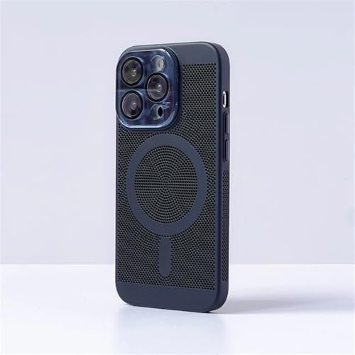 Coque de protection objectif iPhone 16 Plus en maille premium avec induction magnétique noire