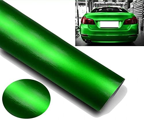 Image of CVANU Air Release Green Matte Chrome Metallic Car Vinyl Vehicle Wrap CV-16 24''x12''inch