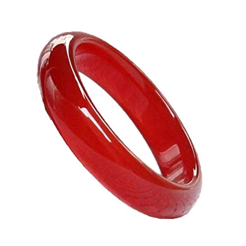 Bracelet en calcédoine agate rouge naturelle du Brésil pour femme élégante