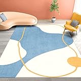 「Tuokus」 イミテーションカシミア 絨毯 カーペット ラグ じゅうたん 洗える ラグマット 3畳4畳5畳6畳 防ダニ センターカーペット かわいい 抗菌 消臭 シャギーラグ 滑り止め付き ふわふわ サラサラ 長方形 夏秋冬 120*160cm