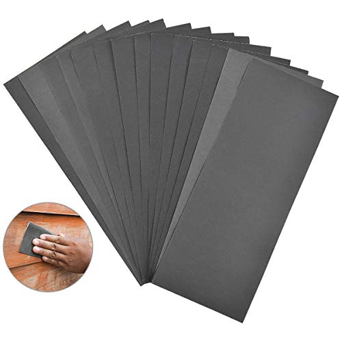 Miniatura 7 de Papel De Lija Para Madera Papel De Lija Fino Papel Abrasivo Uso En Seco Y Húmedo, Grano 400, 600, 800,1000, 1200, 1500, 2000 Sandpaper Para Muebles, Automotriz, Metal, Vidrio, Jade, Coche, Porcelanico