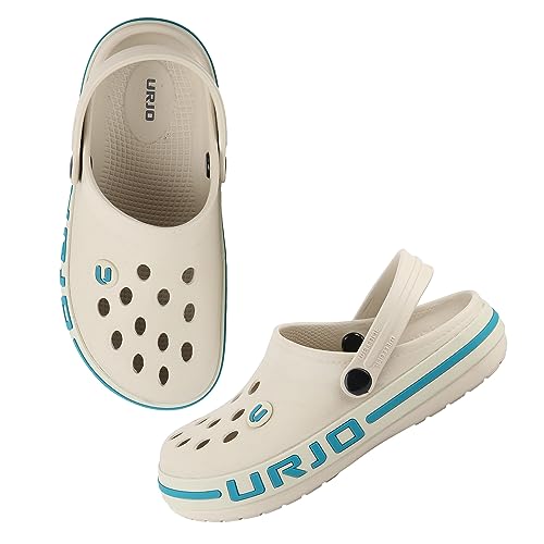 Image of URJO Streak Kid's Clogs /Sandals with Adjustable Back Strap Ultra Soft & Flexibility Anti Skid Comfortable Waterproof Daily Mules Clogs /Sandals Boy's & Girl's