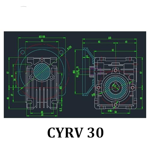 Réducteur à vis sans fin NMRV30 boîtier de réduction 56B14 - 7