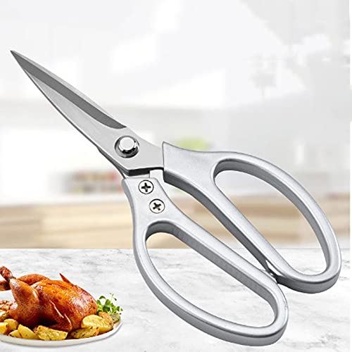 Nożyczki do sałatek Nożyczki, Heavy Duty Kitchen Professional Sharp, metalowa stal nierdzewna, do rękodzieła szkolnego, rozmiar: 21,5 * 9,5 cm