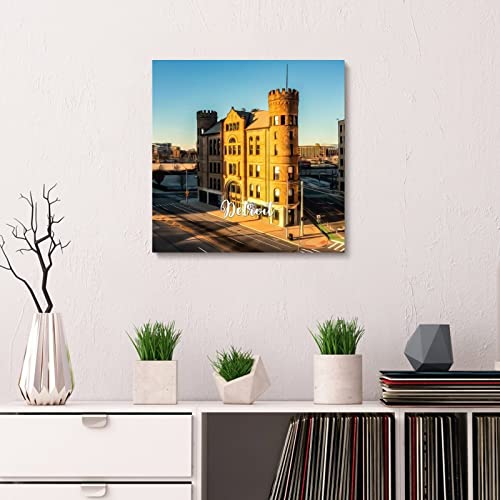 Toile murale Detroit Yelolyio mur vide solution cadre fixe - 2