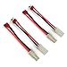 DEVMO 2 Pairs 14AWG Ta-Miya Style Connector to D-eans T Style Plug Cable Adapter Connector Compatible with RC ESC Speed Controller Lipo/NiMH Battery Charging