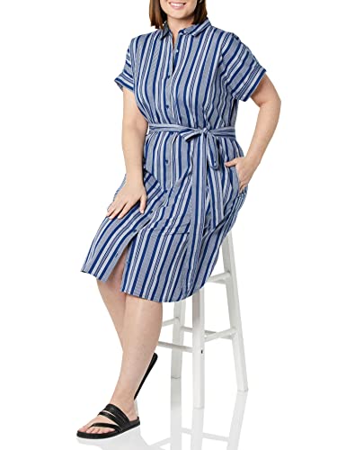 Amazon-Essentials-Womens-Short-Sleeve-Button-Front-Belted-Shirt-Dress