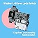 GLOXTED Washer Lid Door Lock Switch Compatible with LG WM3470HVA WM1388HW WM2016CW WM2101HW WM2650HWA WM3470HWA Washing Machine