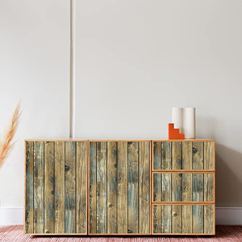 FENTIS Wood Panel Wallpaper Peel and Stick Contact Paper Vinyl Wrap Roll for Kitchen Bedroom - Image 7