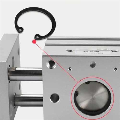Cylindre à air MHL2-20D1 à double effet pour serrage de haute précision