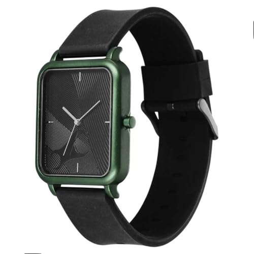 Image of Fastrack Tees Black Rectangular Dial Silicone Watch for Unisex - 38115AP02