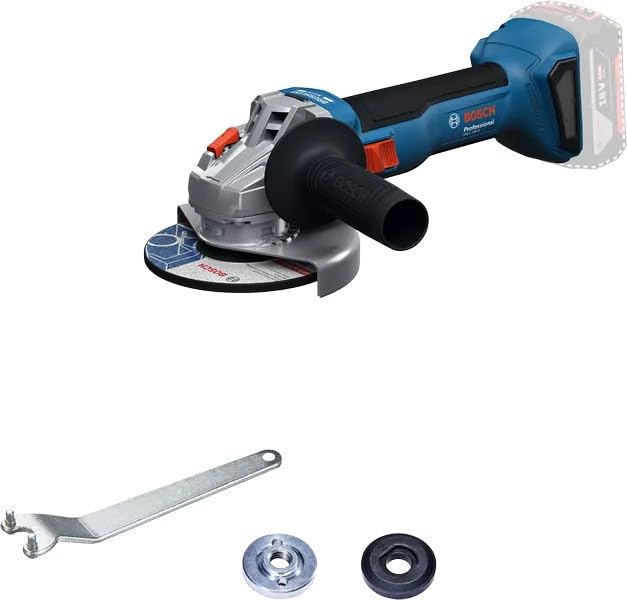 Image of BOSCH GWS 18V-8 Professional Cordless Angle Grinder (Solo) | 800W Equivalent Power | 100mm Disc Size | Compact Design | Optimized Runtime | Advanced Safety Features | Dust-Free Cutting Solution